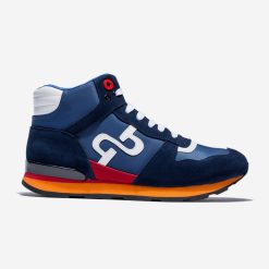 High Top Lace-Up Suede Sneakers Blue - Top Sneakers - OPP Official Store (OPP France)