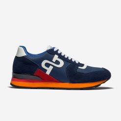 Lace-Up Suede Sneakers Blue - Top Sneakers - OPP Official Store (OPP France)