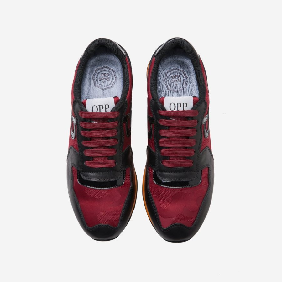 Lace-Up Sneakers Red - Top Sneakers - OPP Official Store (OPP France)