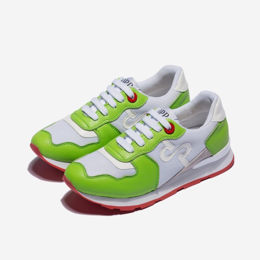 Women Lace-Up Suede Sneakers Green - Top Women Sneakers - OPP Official Store (OPP France)