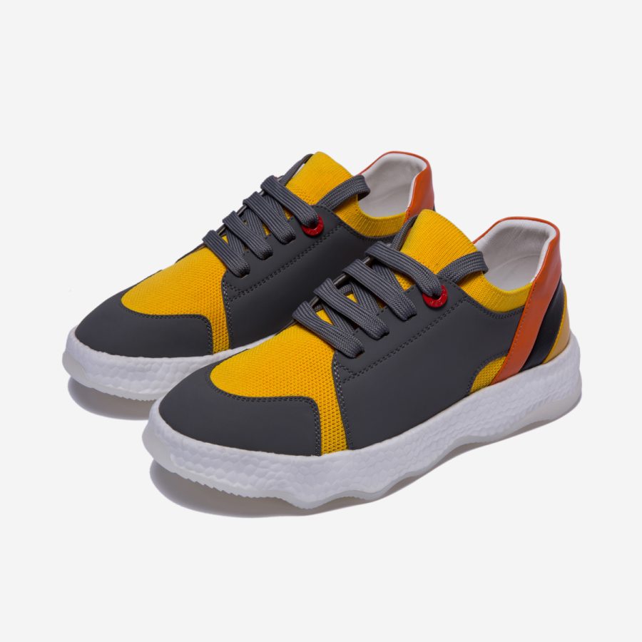 Casual Lace-Up Shoes Yellow - Image 3