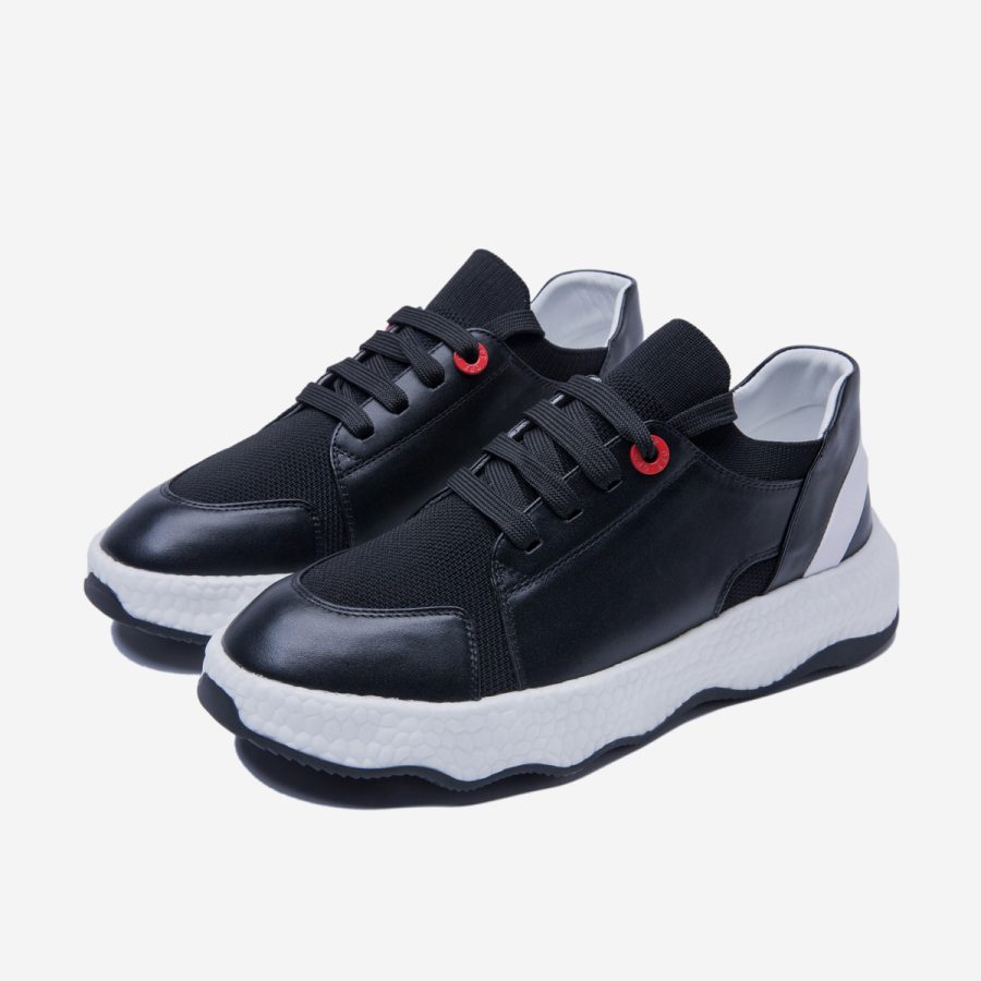 Casual Lace-Up Shoes Black - Image 3