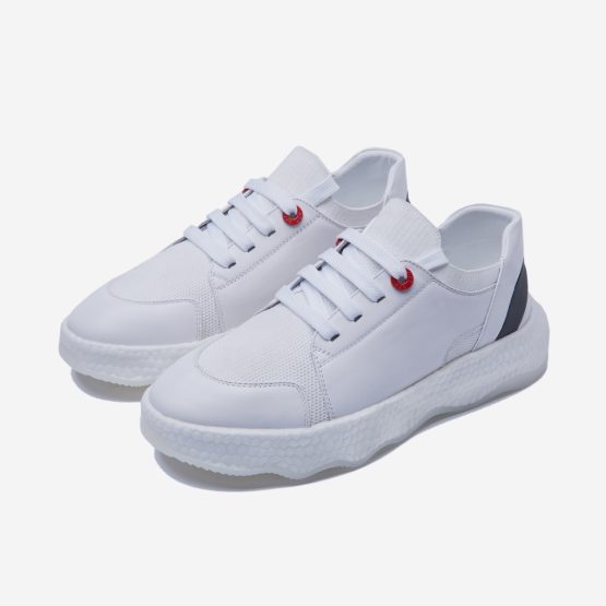 Casual Lace-Up Shoes White