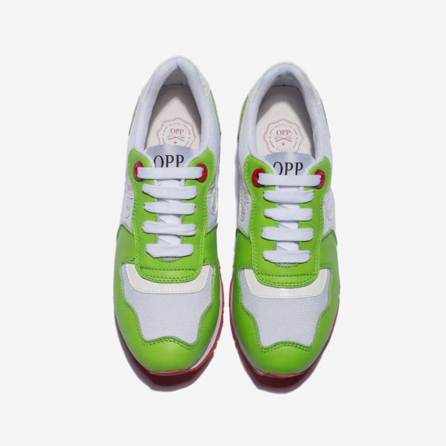 Women Lace-Up Suede Sneakers Green - Top Women Sneakers - OPP Official Store (OPP France)