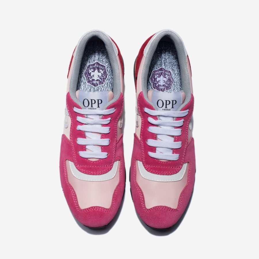 Women Lace-Up Suede Sneakers Rose - Top Women Sneakers - OPP Official Store (OPP France)