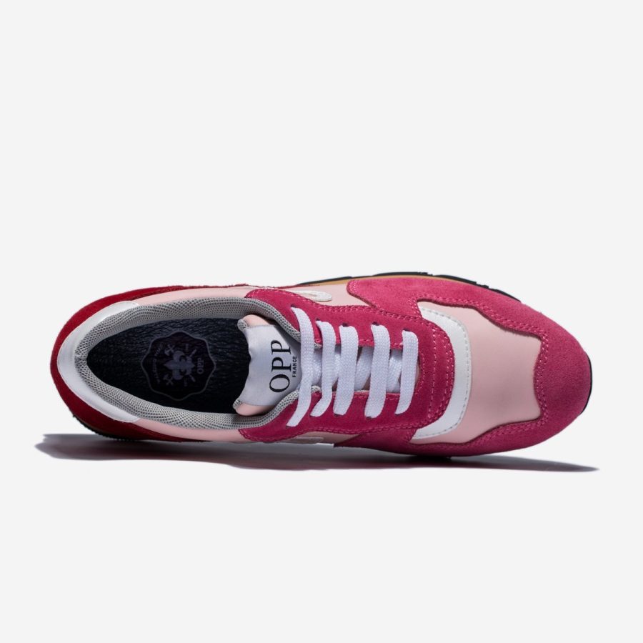 Women Lace-Up Suede Sneakers Rose - Top Women Sneakers - OPP Official Store (OPP France)