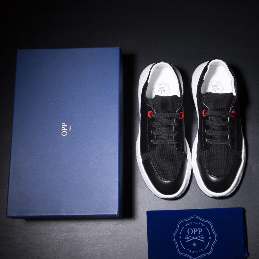 Casual Lace-Up Shoes Black - Image 7