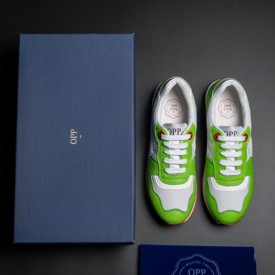 Women Lace-Up Suede Sneakers Green - Top Women Sneakers - OPP Official Store (OPP France)