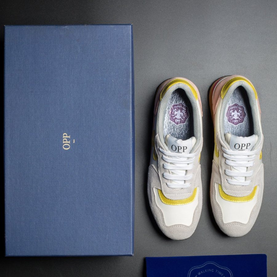 Women Lace-Up Suede Sneakers White - Top Women Sneakers - OPP Official Store (OPP France)