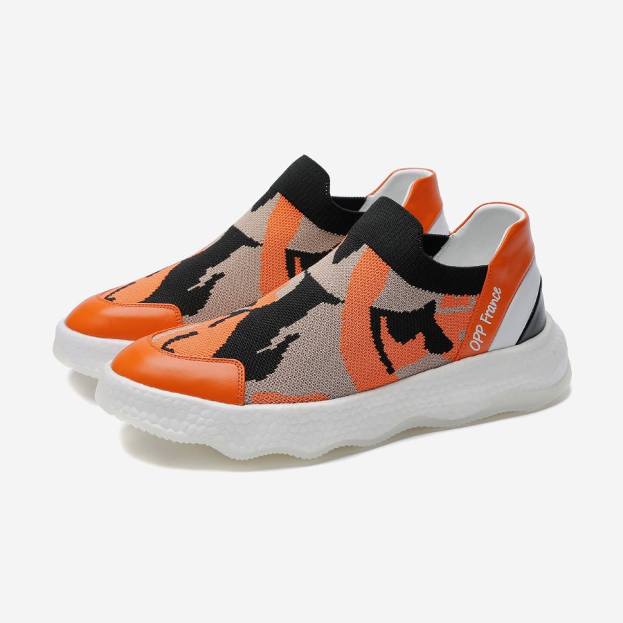 Casual Lace-Up Shoes Orange - Image 3