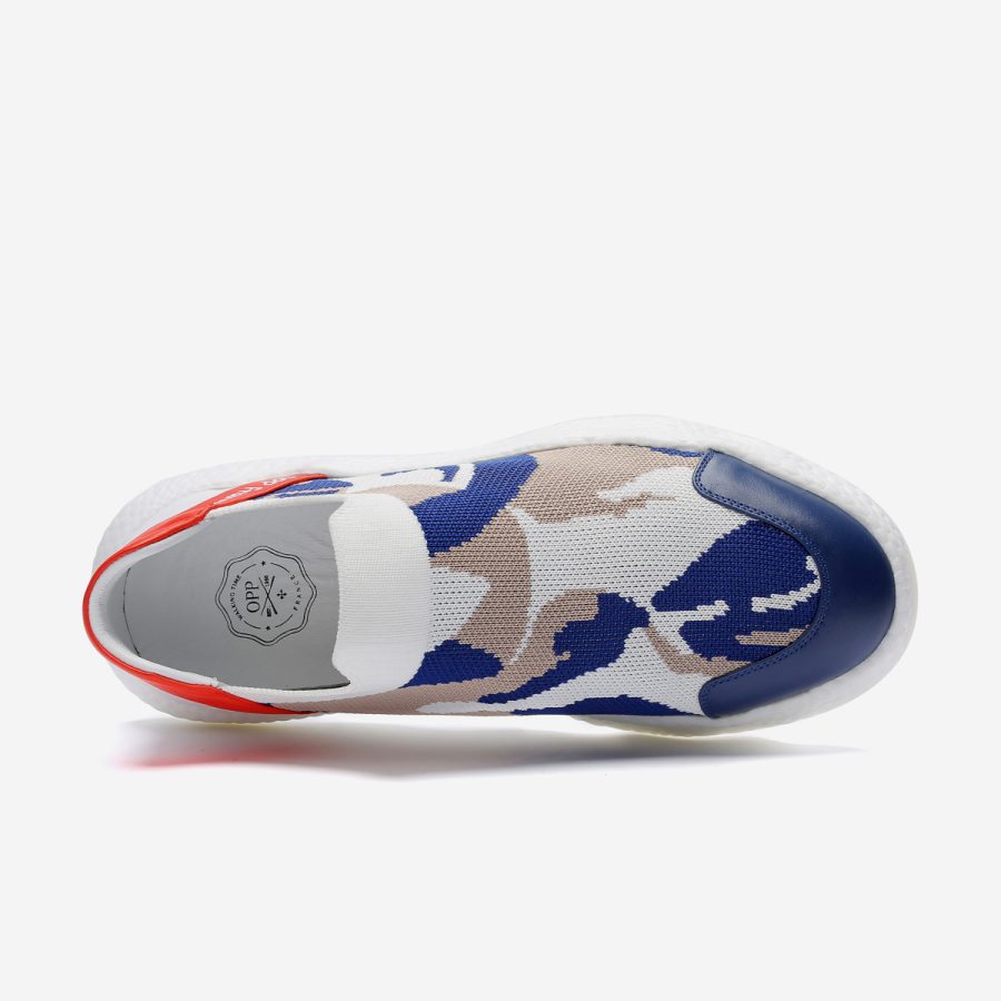 Casual Lace-Up Shoes Blue White - Image 5