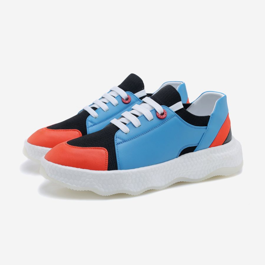 Casual Lace-Up Shoes Light Blue - Image 3