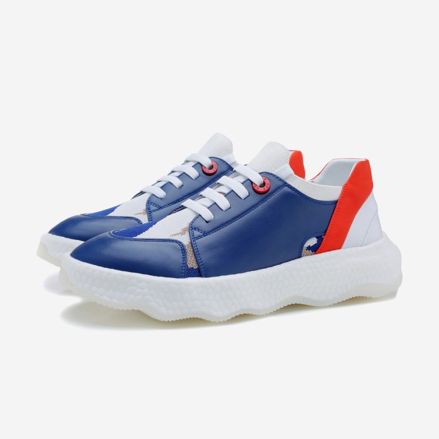 Casual Lace-Up Shoes Blue - Image 3