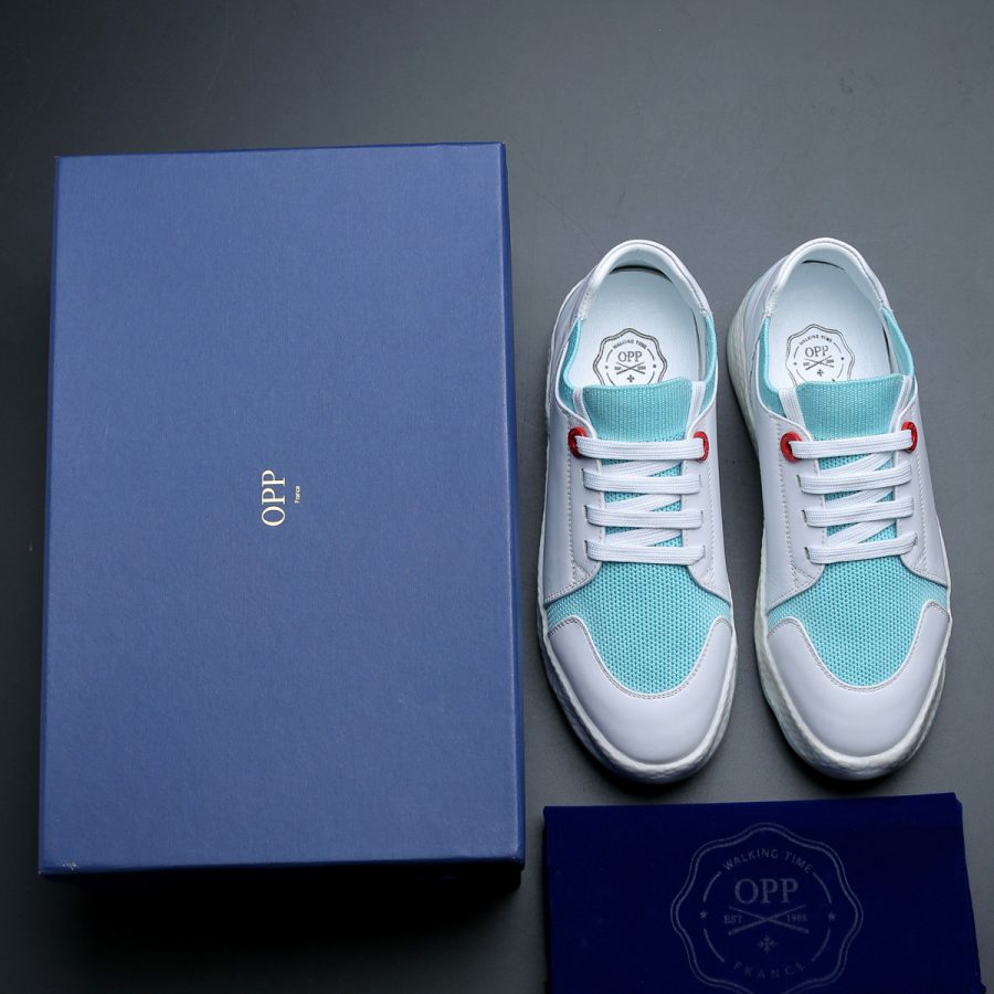 Women Casual Lace-Up Shoes Light Blue - Image 7