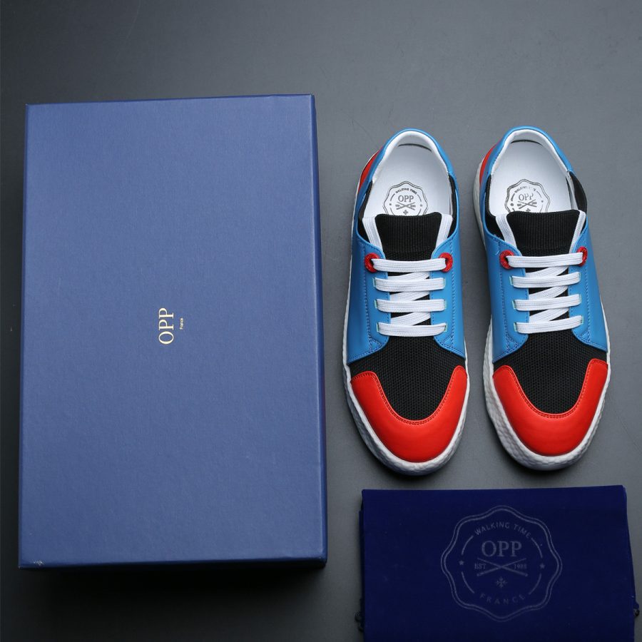 Casual Lace-Up Shoes Light Blue - Image 7