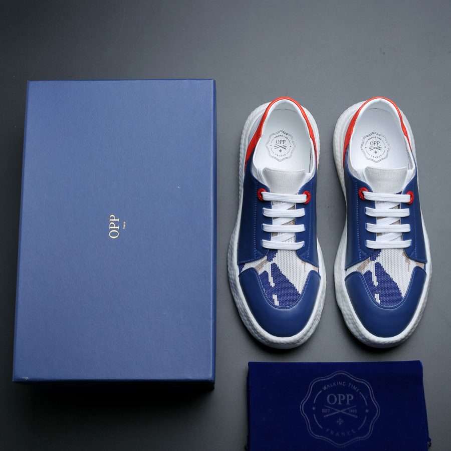 Casual Lace-Up Shoes Blue - Image 7