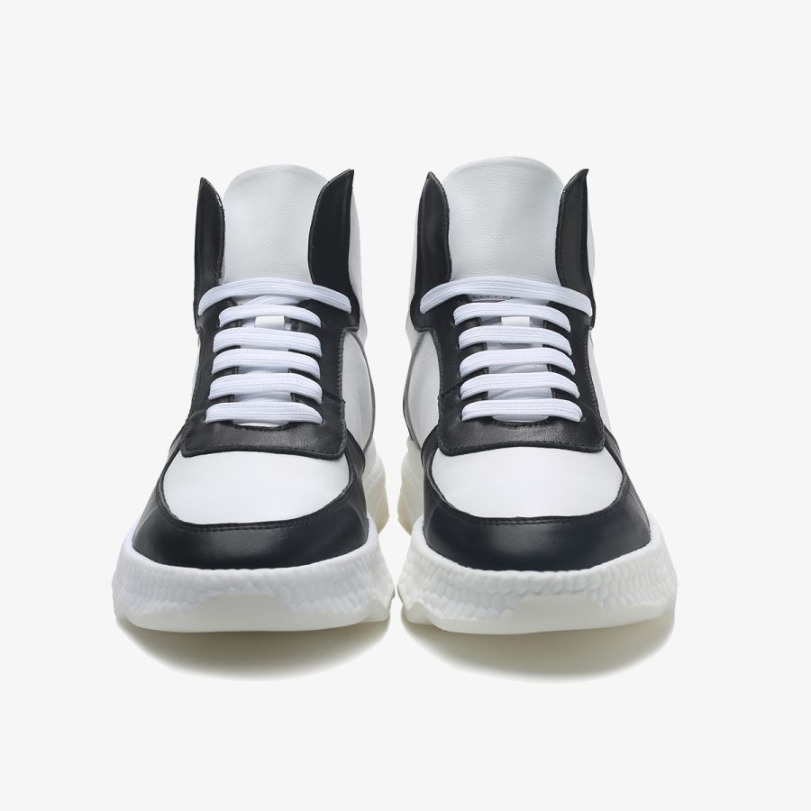 Men High-Top Shoes Black - Image 2