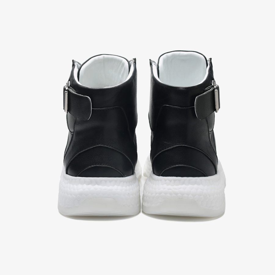 Men High-Top Shoes Black - Image 3