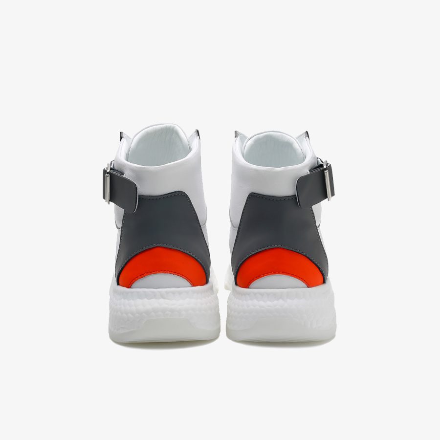 Men High-Top Shoes Grey - Image 3