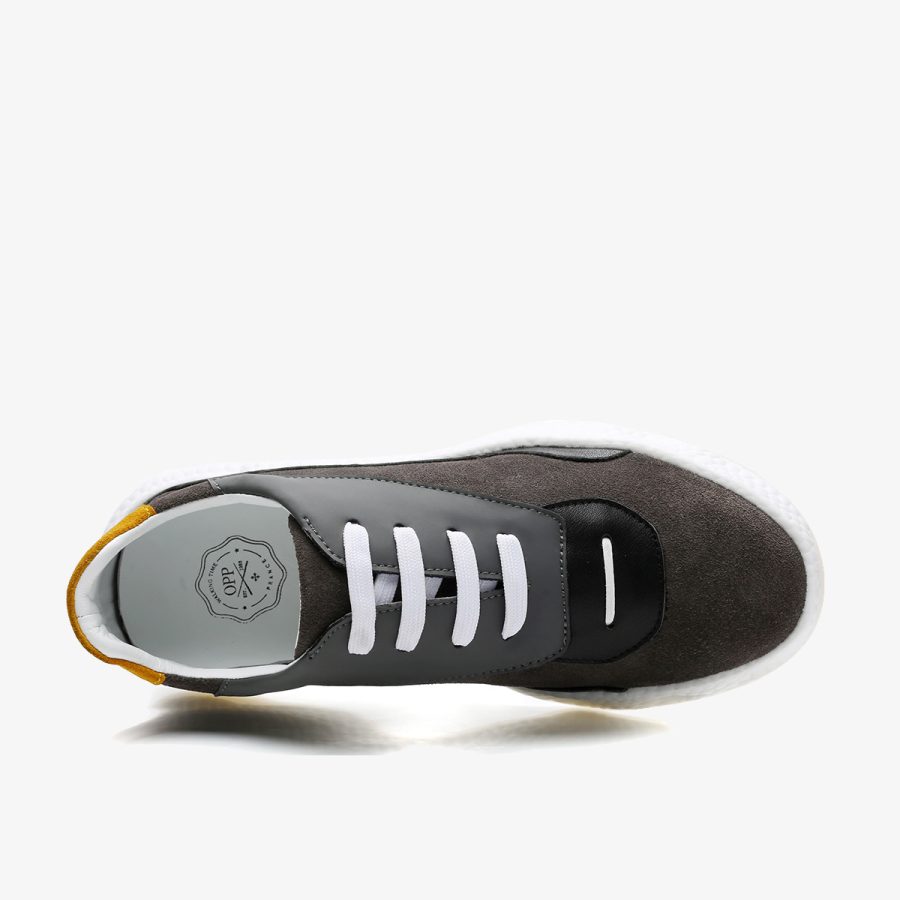 Casual Lace-Up Shoes Grey - Image 4