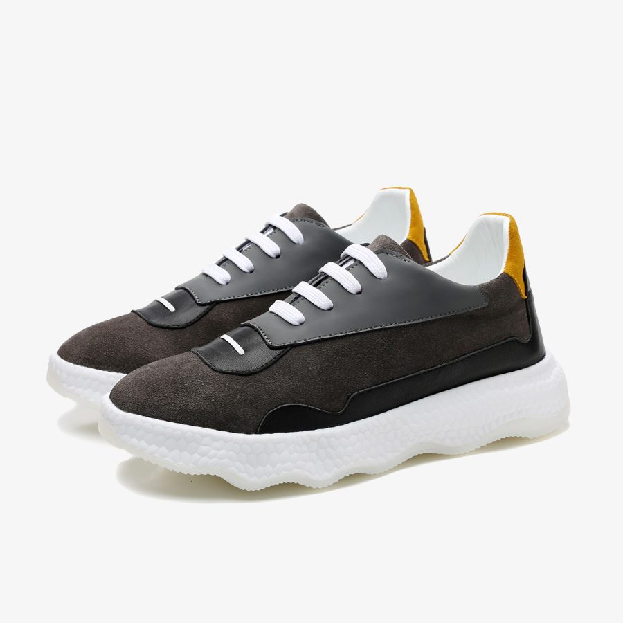 Casual Lace-Up Shoes Grey - Image 6