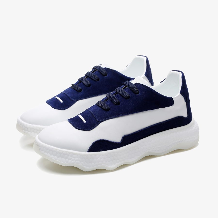 Casual Lace-Up Shoes Blue - Image 6