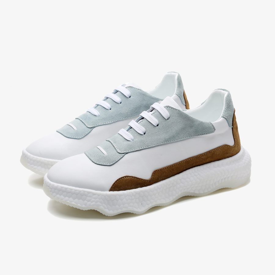 Casual Lace-Up Shoes Light Green - Image 6