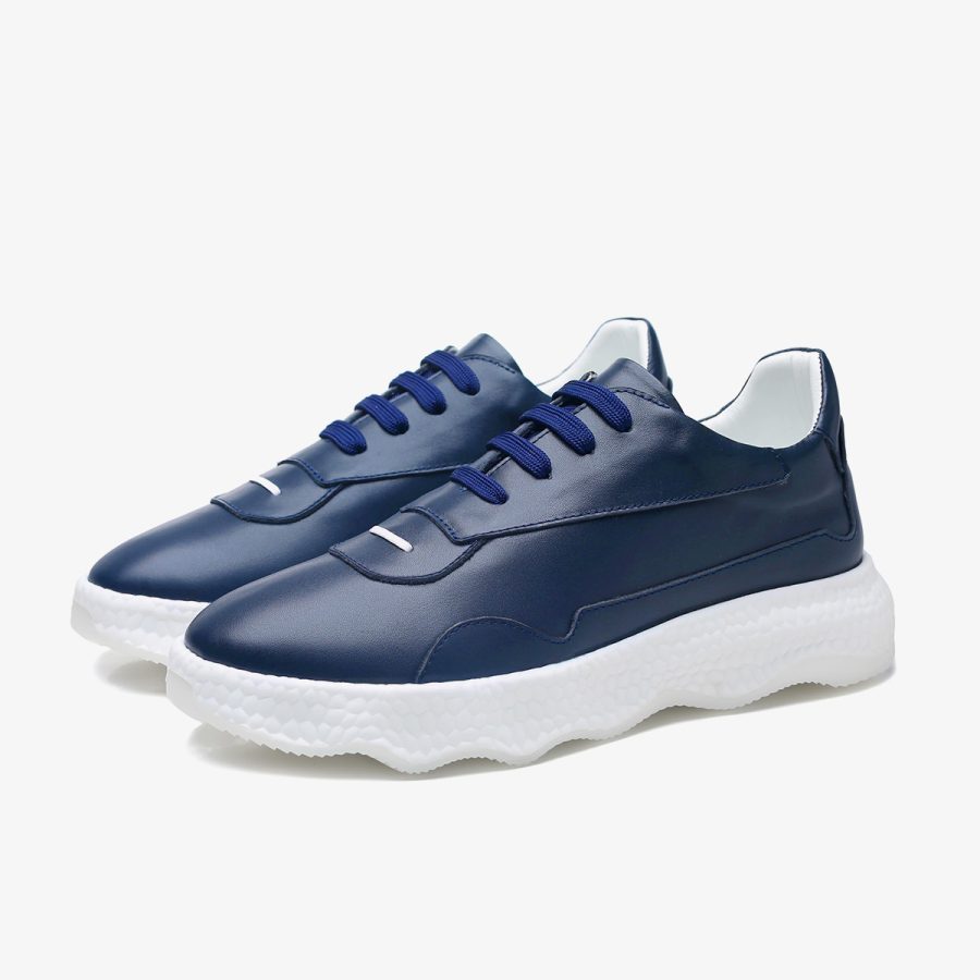 Casual Lace-Up Shoes Blue - Image 6