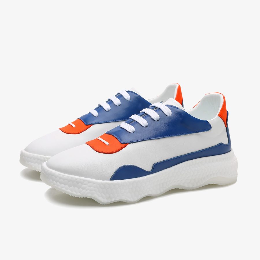 Casual Lace-Up Shoes Blue - Image 6