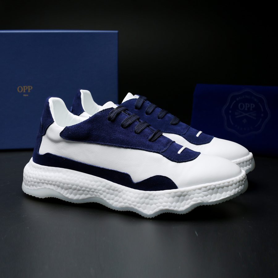 Casual Lace-Up Shoes Blue - Image 7