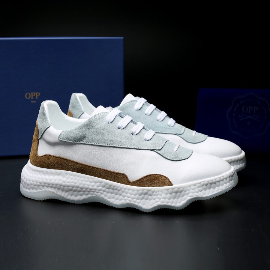 Casual Lace-Up Shoes Light Green - Image 7