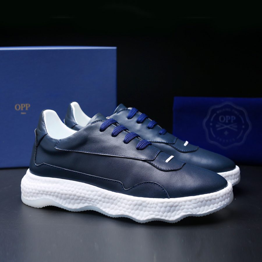 Casual Lace-Up Shoes Blue - Image 7
