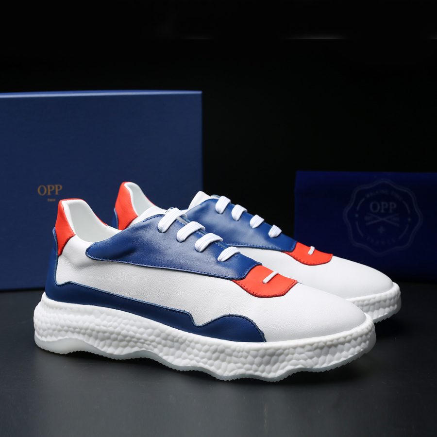Casual Lace-Up Shoes Blue - Image 7