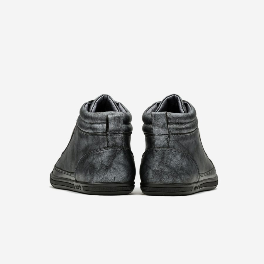 Men High-Top Shoes Black - Image 4
