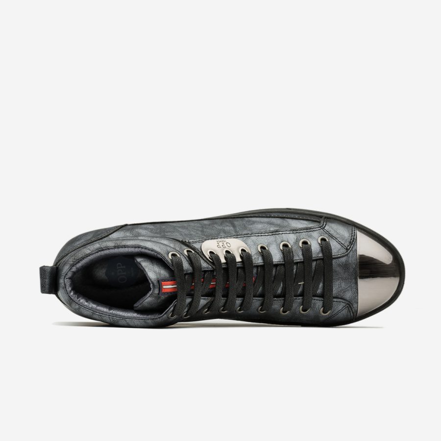 Men High-Top Shoes Black - Image 5