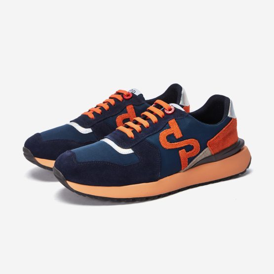 Lace-Up Suede Sneaker Blue – OPP Fashion