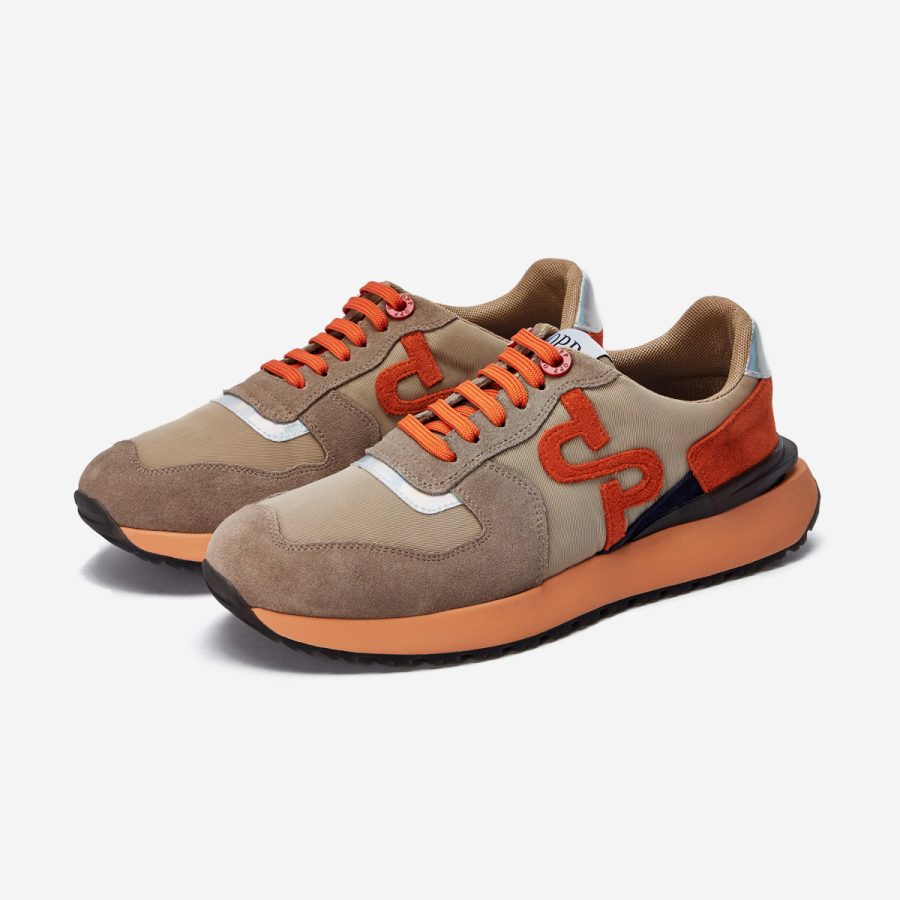 Lace-Up Suede Sneaker Khaki - Image 3