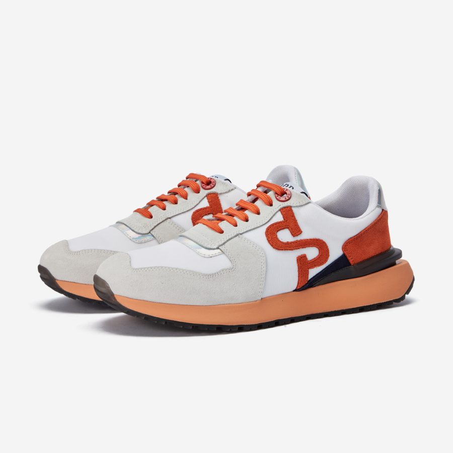 Lace-Up Suede Sneaker White - Image 3