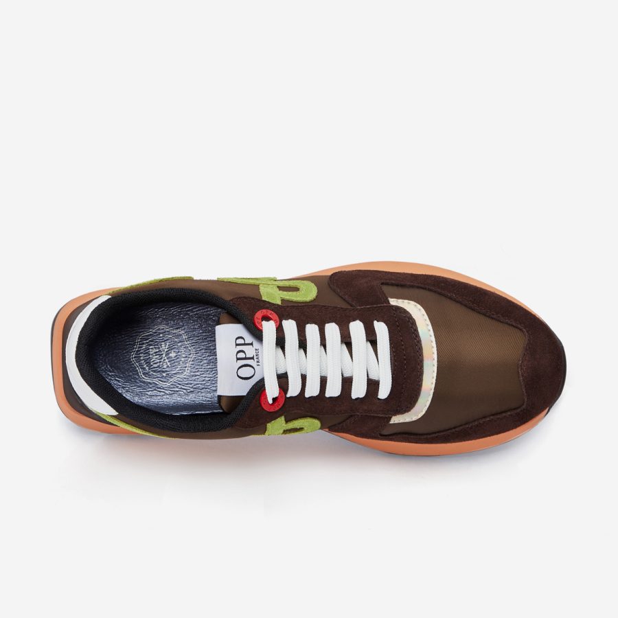 Lace-Up Suede Sneaker Chocolate - Image 4