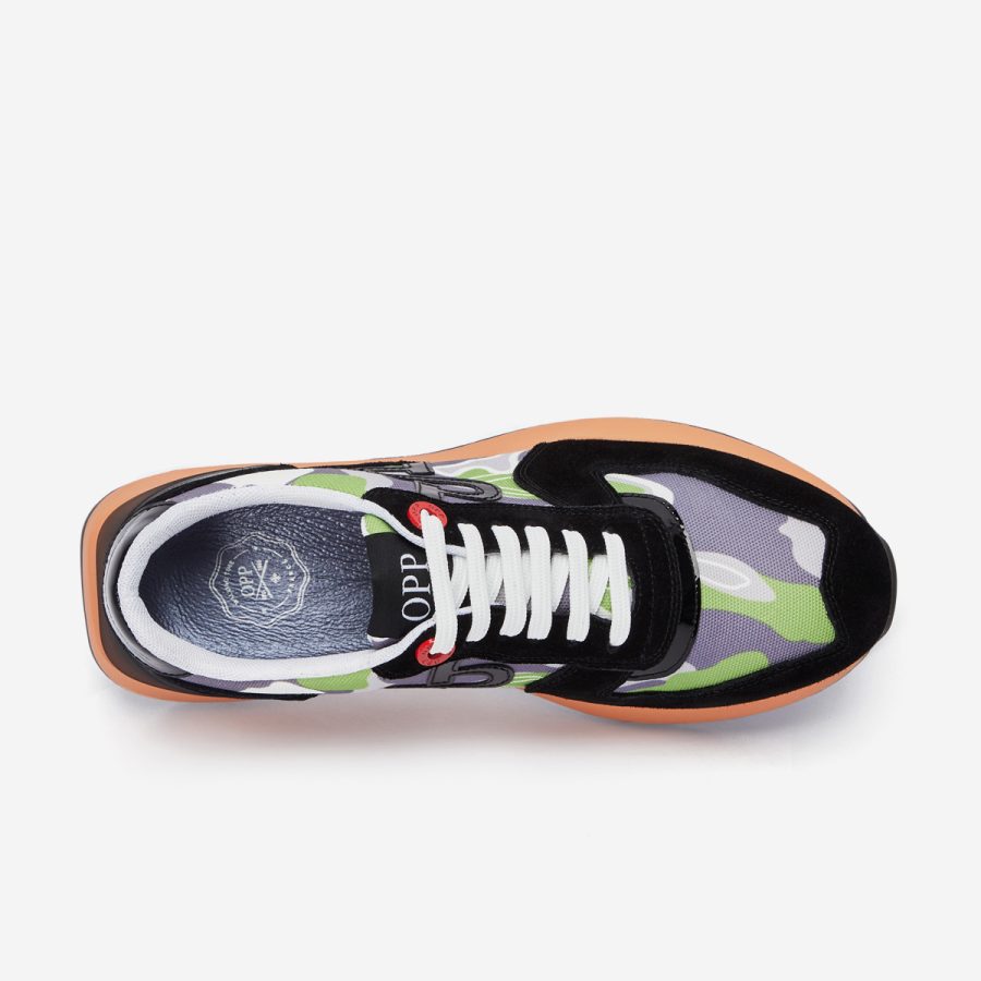 Lace-Up Suede Sneaker Black - Image 4