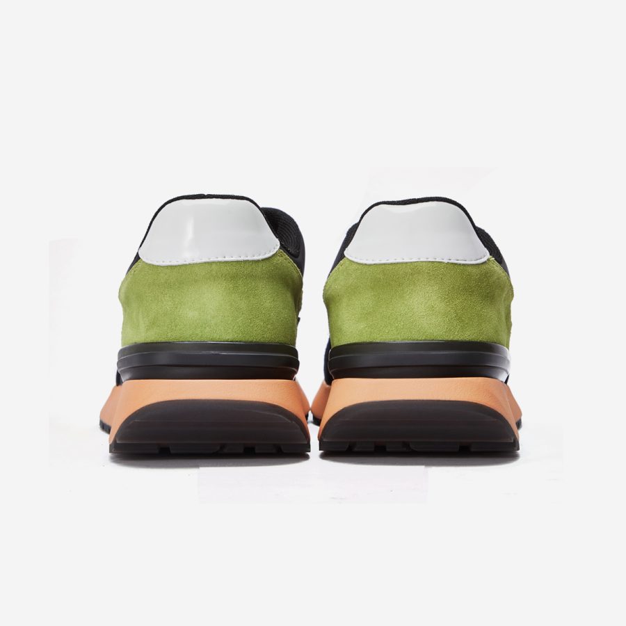 Lace-Up Suede Sneaker Black - Image 6