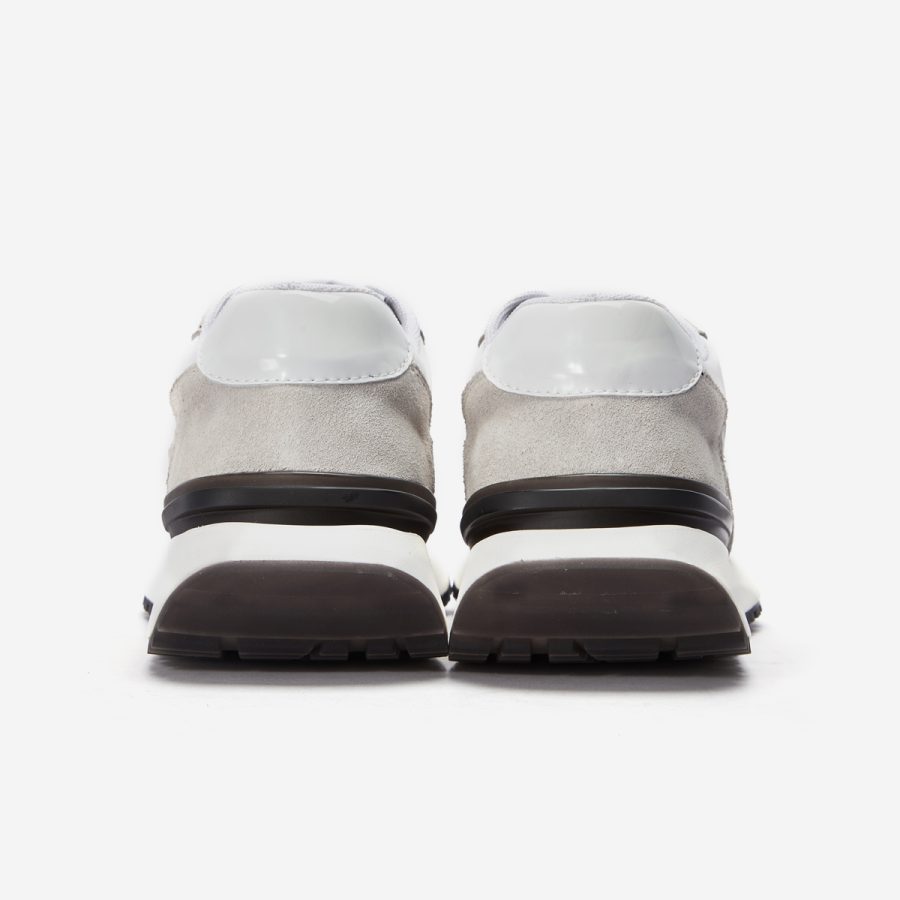 Women Lace-Up Suede Sneaker White - Image 6