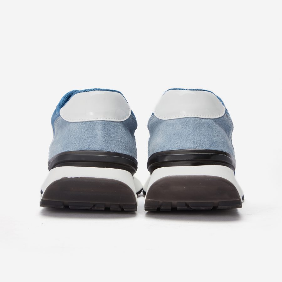 Women Lace-Up Suede Sneaker Haze Blue - Image 6