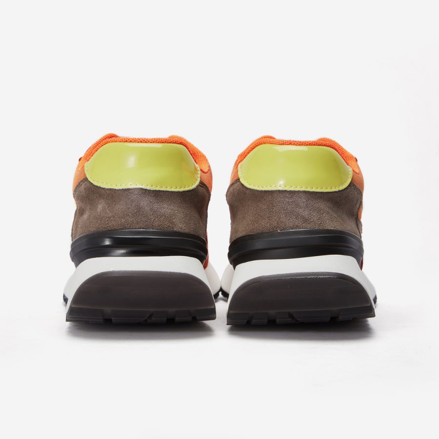 Women Lace-Up Suede Sneaker Orange - Image 6