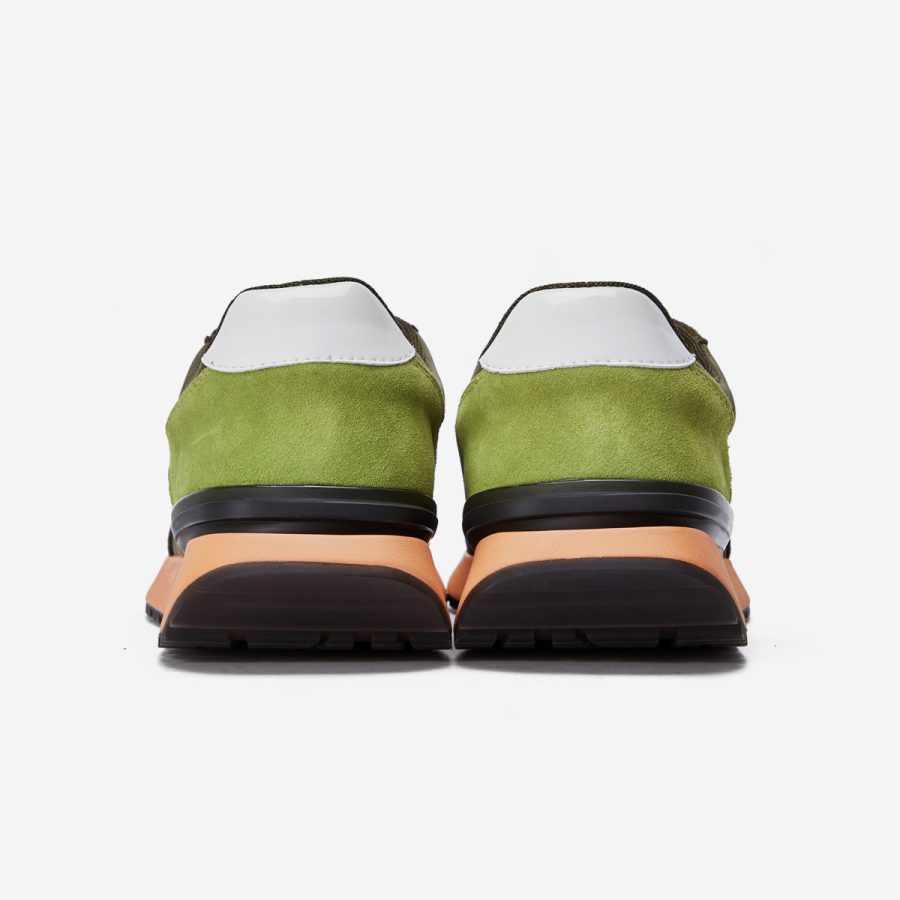 Lace-Up Suede Sneaker Army Green - Image 6