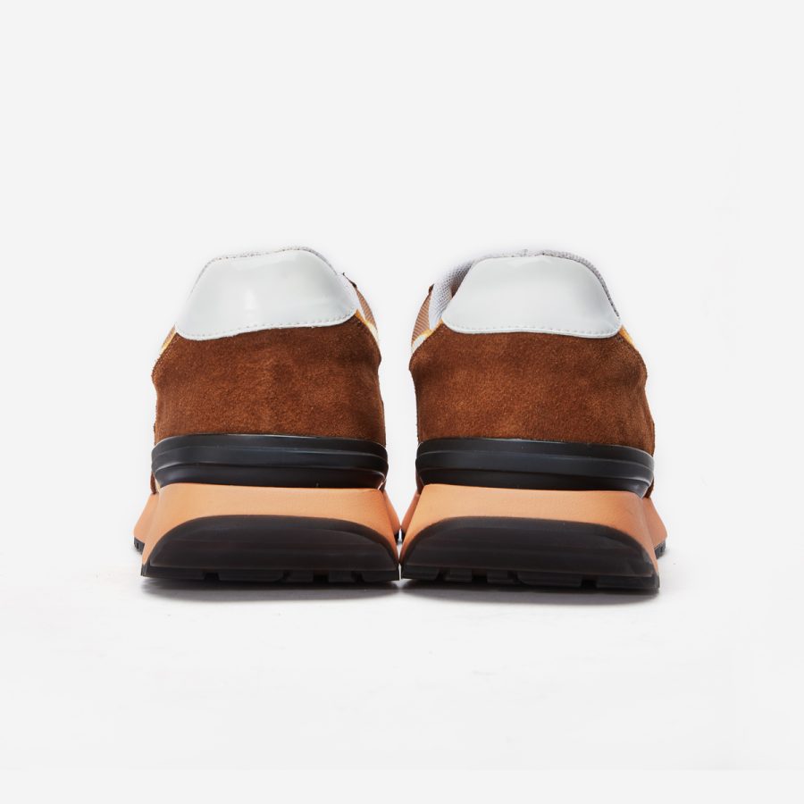 Lace-Up Suede Sneaker Yellow - Image 6