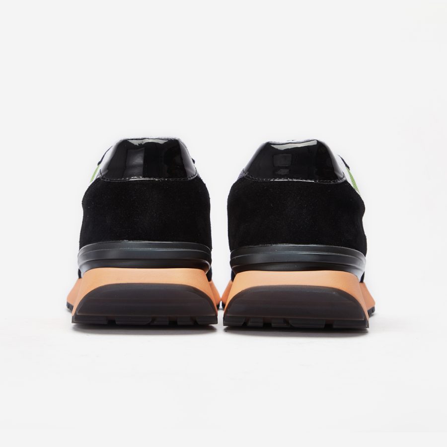 Lace-Up Suede Sneaker Black - Image 6