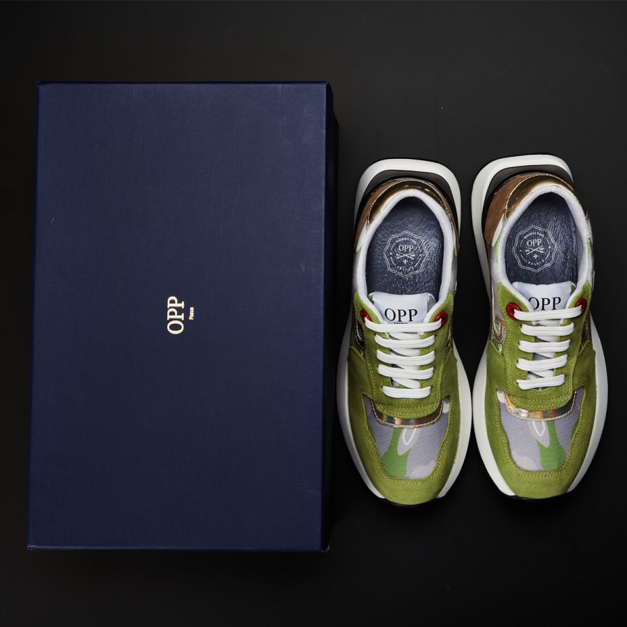 Women Lace-Up Suede Sneaker Tea Green - Image 7