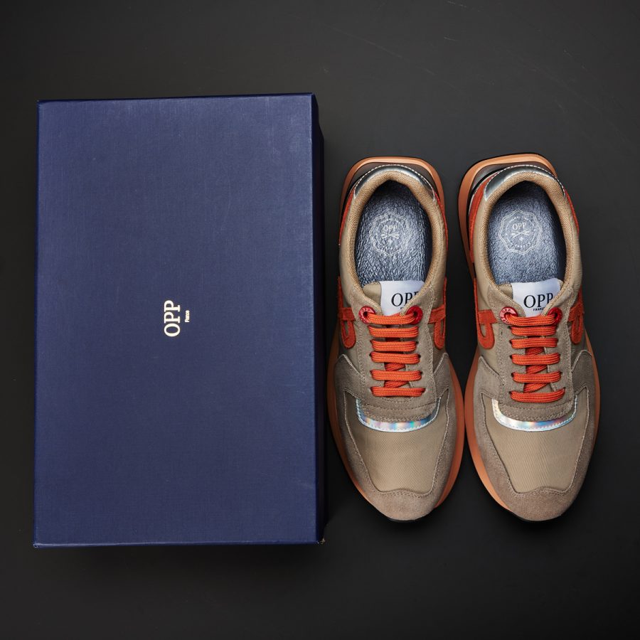 Lace-Up Suede Sneaker Khaki - Image 7