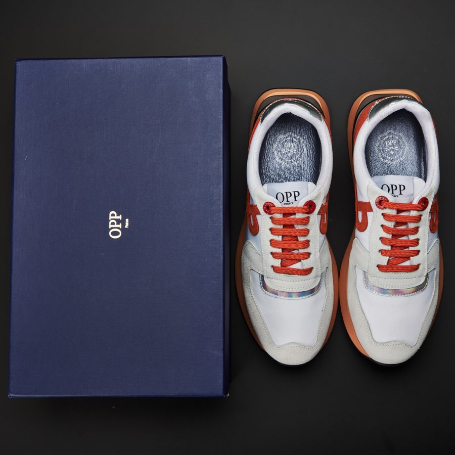 Lace-Up Suede Sneaker White - Image 7